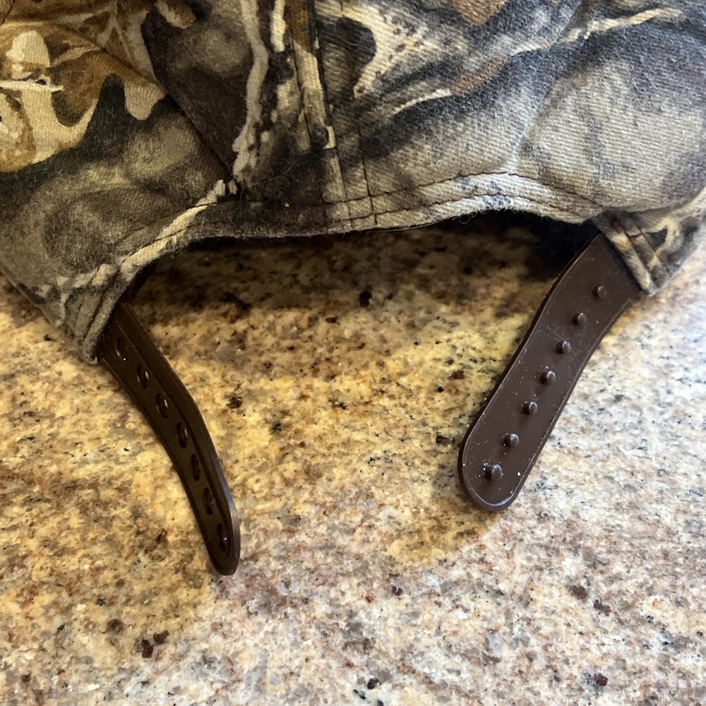Real Tree Camo Insulated Baseball Hat Cap Ear Flaps SnapBack Snap Back