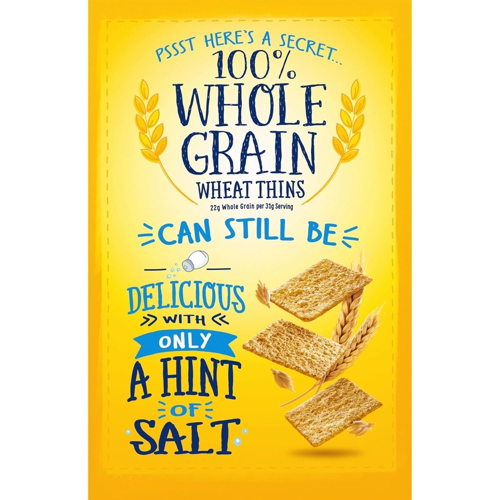 Thin & Crispy Whole Grain Crackers - Low Sodium, 2 Pack
