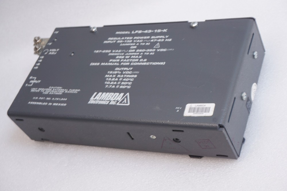 LAMBDA POWER SUPPLY LFS-43-15-K TESTED WORKING FREE SHIP