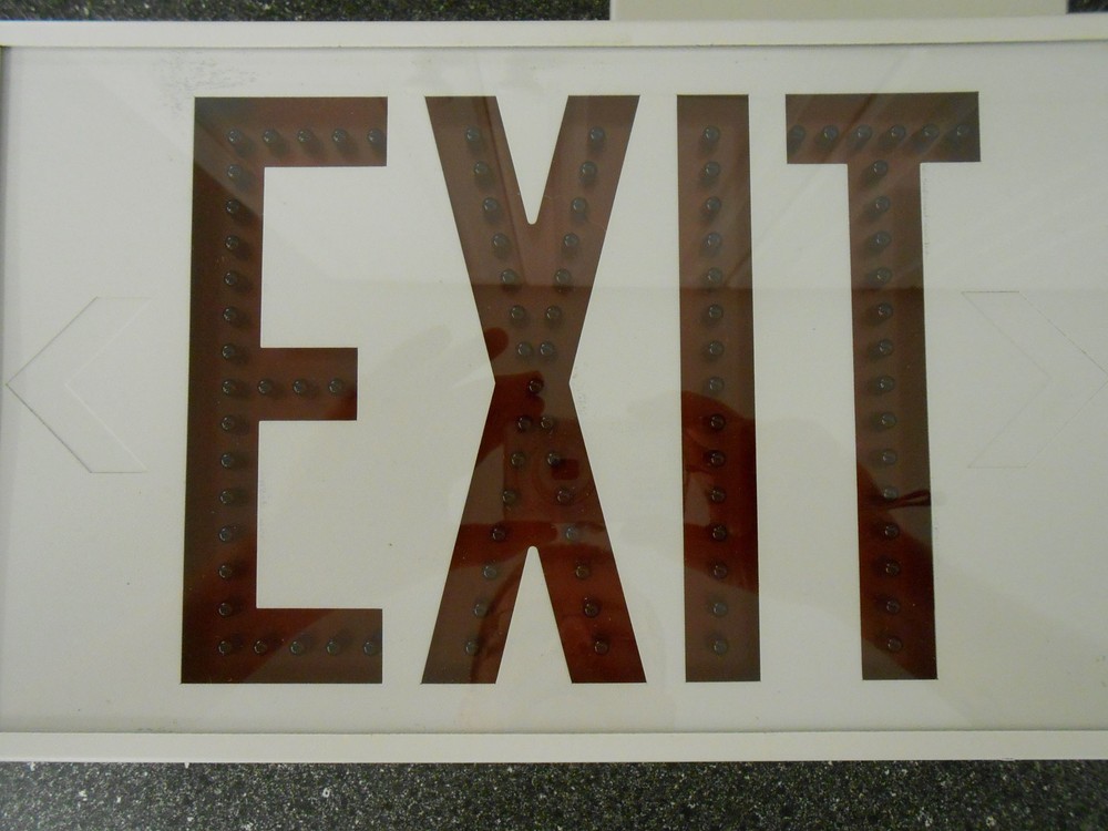 DURALITE LED1EMRWW LED DIRECT VIEW EXIT SIGN