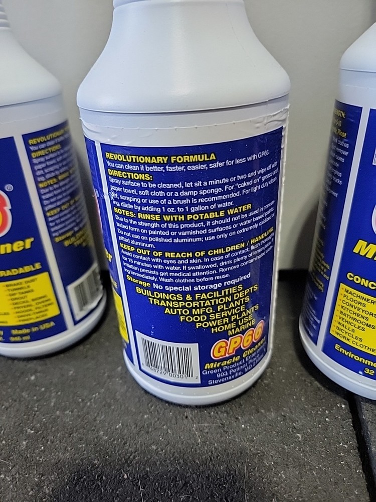 All purpose Biodegradable Cleaner 3 Pack Gp66 Miracle Cleaner