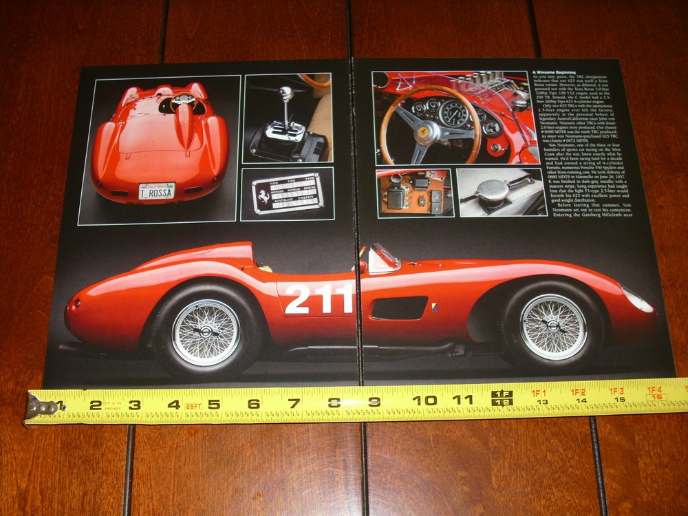 1957 FERRARI 625 TRC SPIDER ORIGINAL 2012 ARTICLE