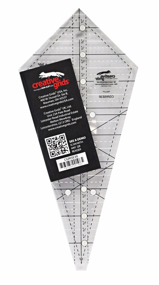 Creative Grids Non-Slip Starburst 30° Triangle Ruler