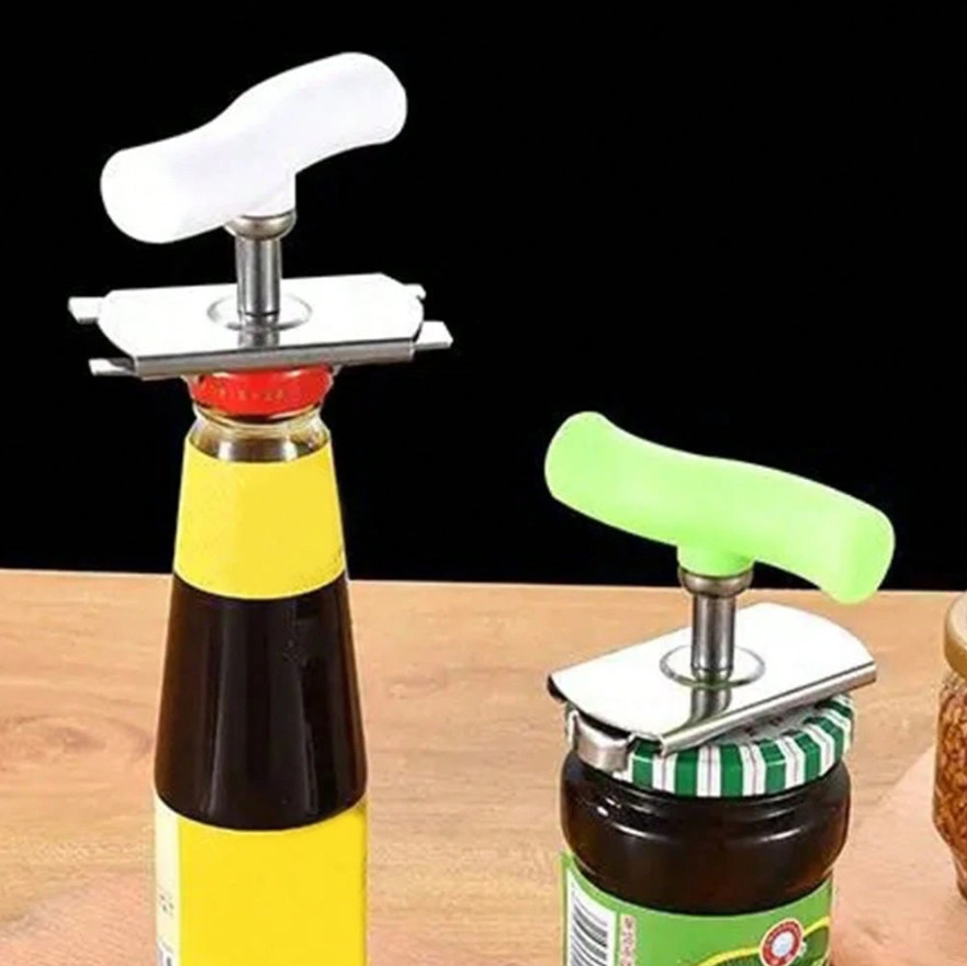 Multi-Function Adjustable Bottle Cap Opener, Labor-Saving Jar & Screw Can Opener