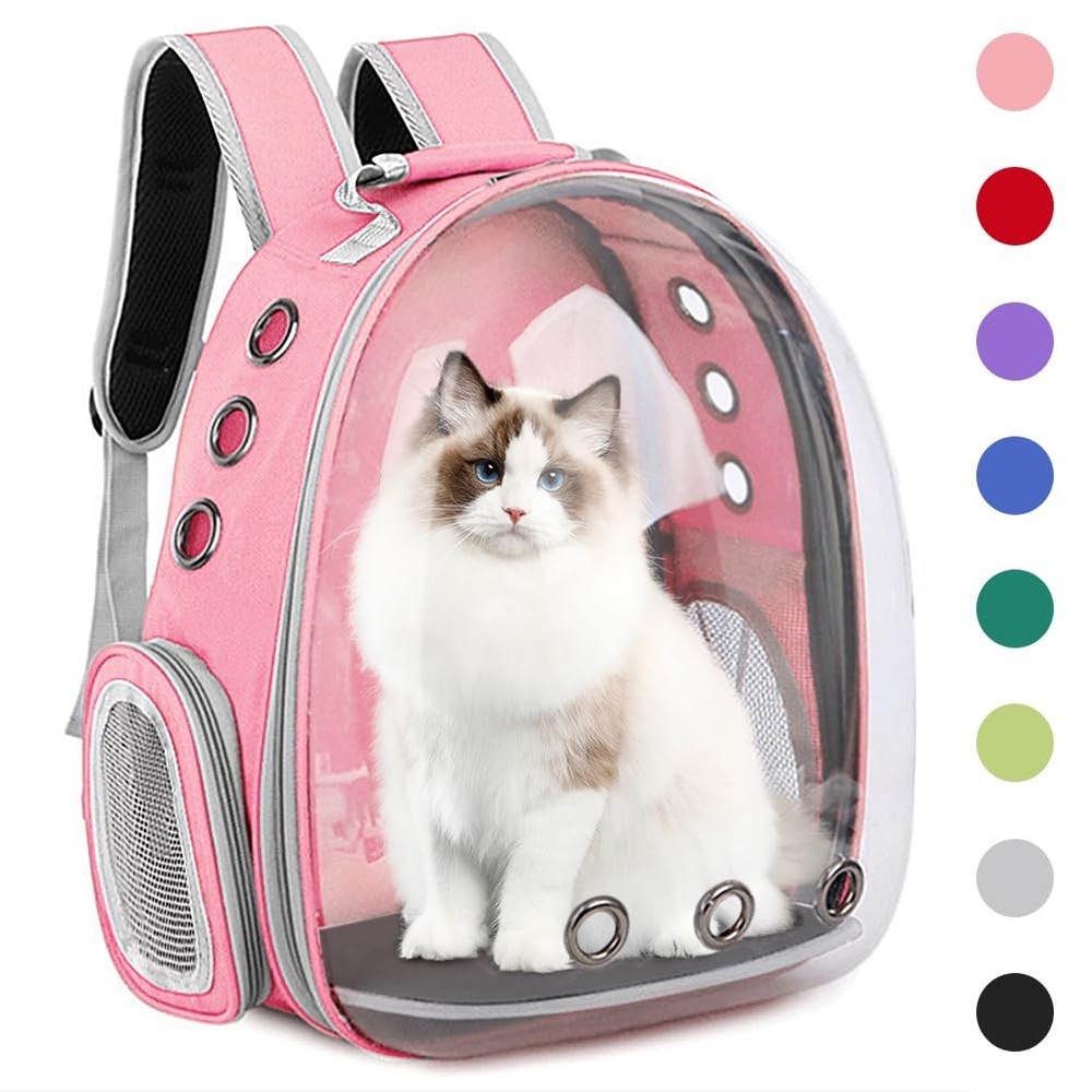 Pet Backpack Carrier,Bubble Backpack Cat Carrier,Pets and Small Dogs,Space Ca...