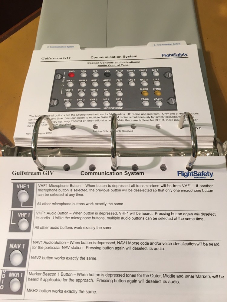 Gulfstream IV Pilot Training Handbook