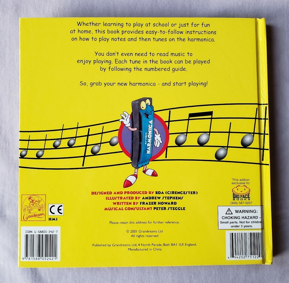 Learn to Play the Harmonica Frazer Howard 2001 Book Include Harmonica Grandreams
