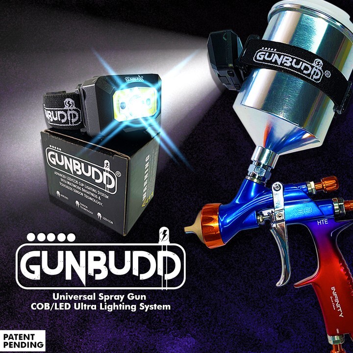 Universal GUNBUDD® Spray Gun Light | COB/LED Auto Paint Accessory