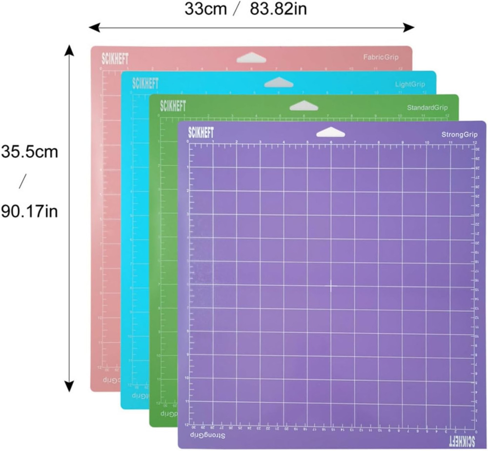 12x12 Inch Cutting Mats for Cricut Maker 4/Explore 4/Maker 3/Explore 3/Explor...