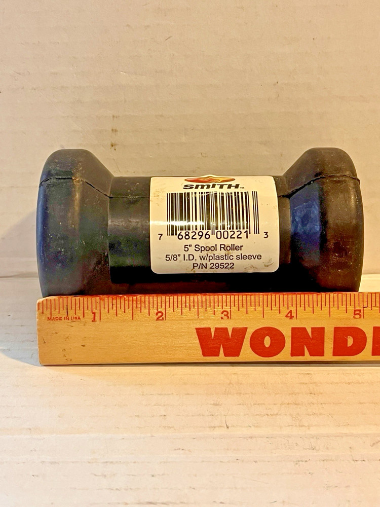 5" Black Boat Trailer Spool/Keel Roller, new