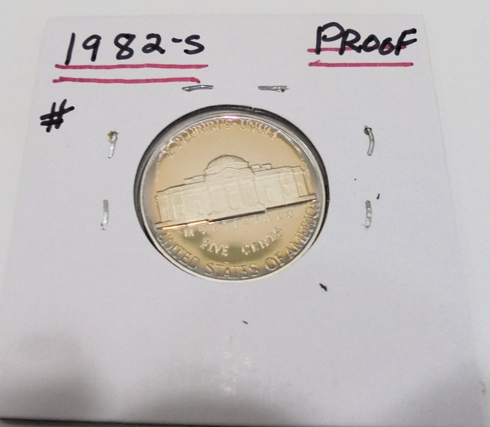 Nice 1982 s Proof Uncirculated Jefferson Nickel Has a NICE Tone