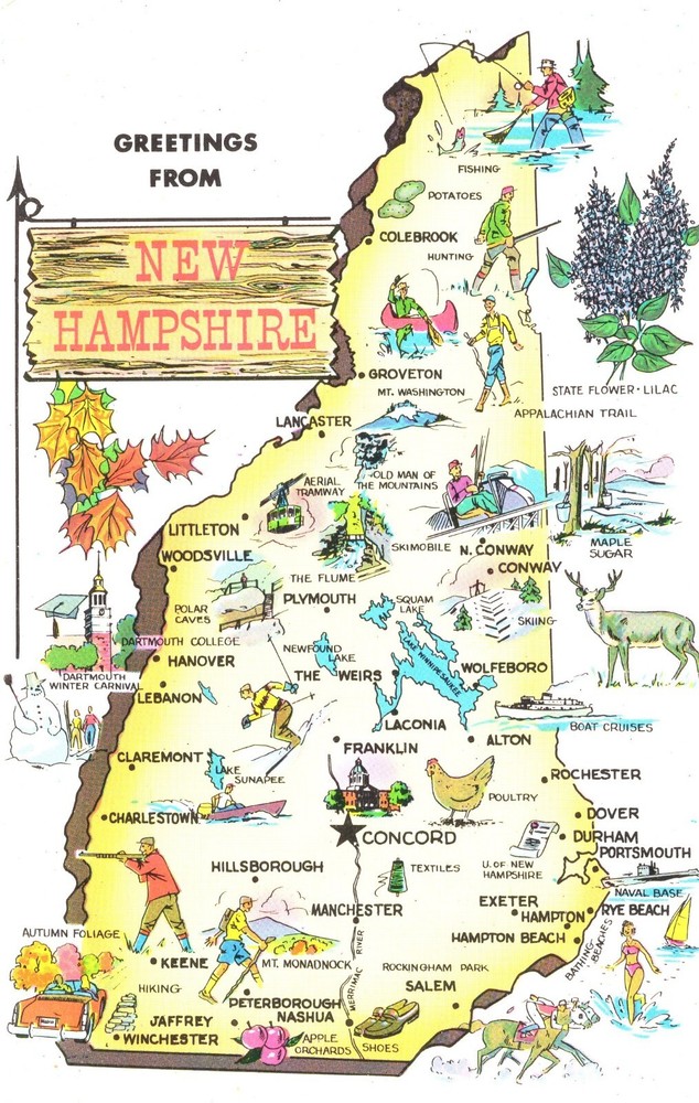 GREETINGS FROM NEW HAMPSHIRE - PC4345