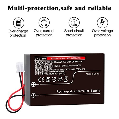 3-Pack 1800mAh Battery Replacement for PS3 DualShock 3 Wireless Controller