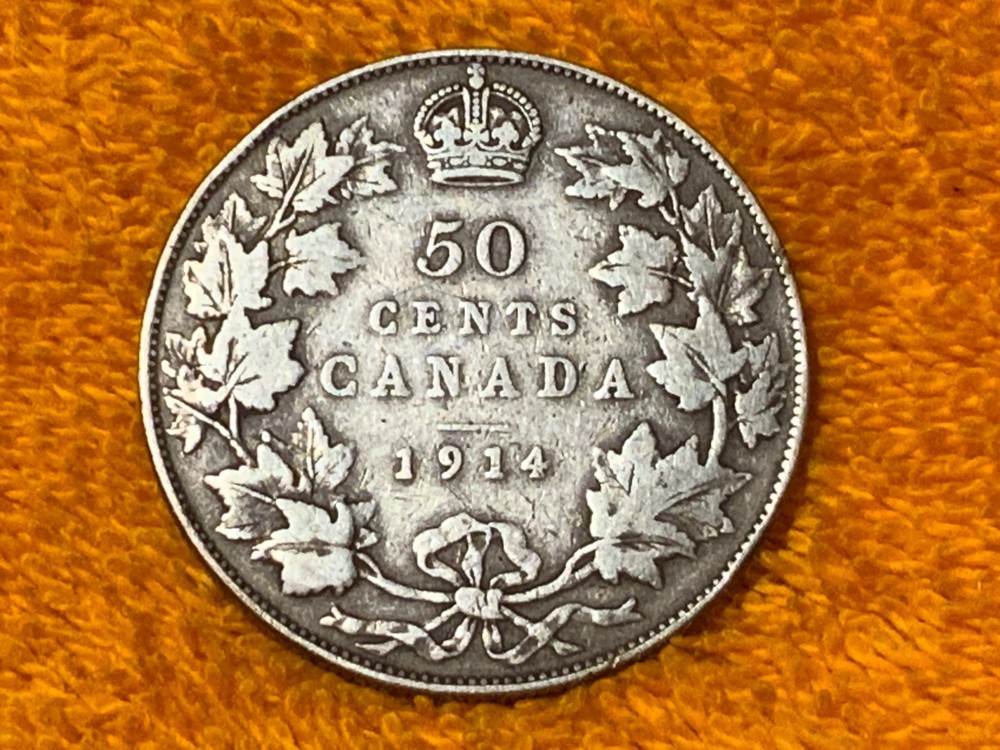 1914 Canada 50 Cent Coin