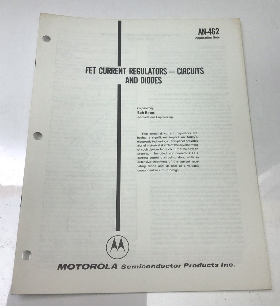 motorola semiconductor Application Notes Lot Of 3 / Vintage Engineering Docs