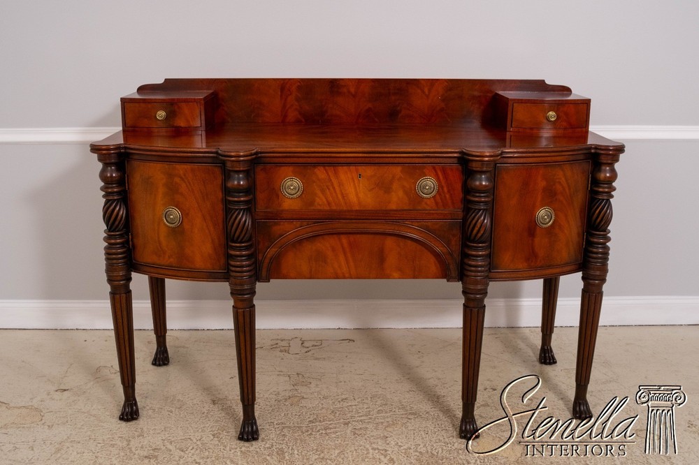 70985: HENREDON Empire Style Figural Mahogany Sideboard