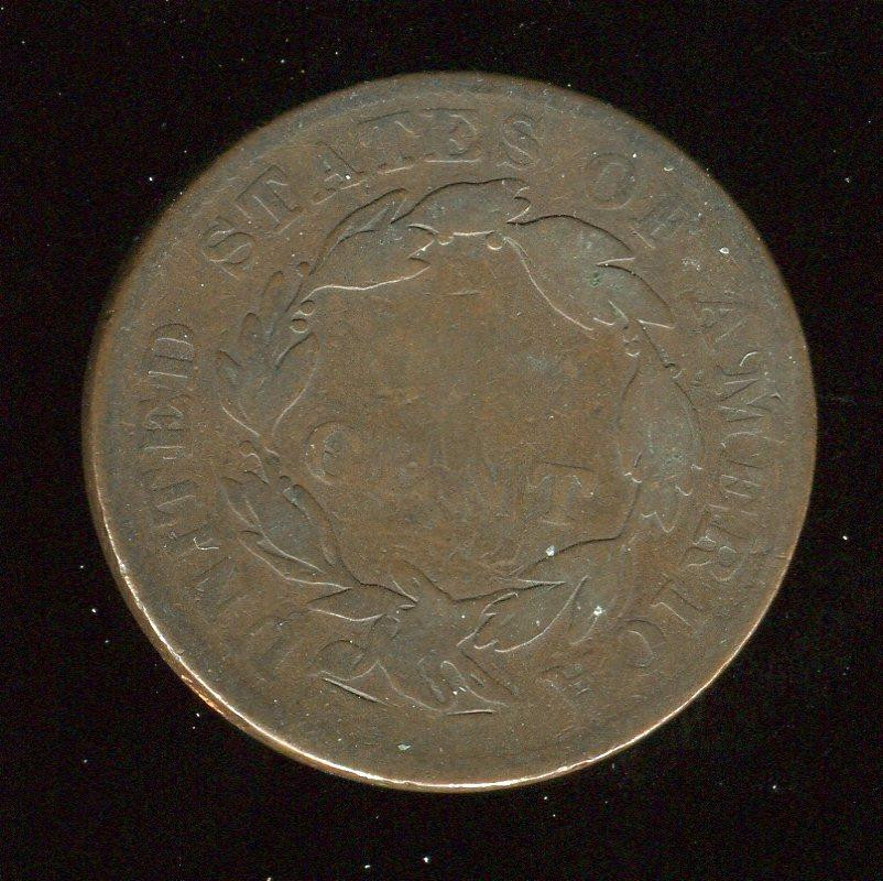 1837 Coronet Head Large Cent | About Good
