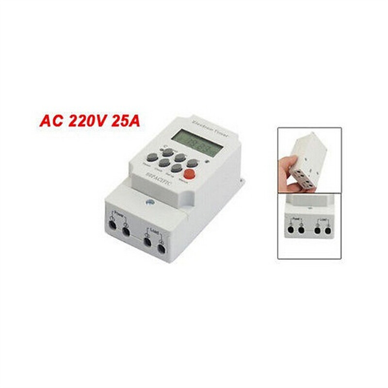 Programmable 220V Din Rail Digital LCD Timer Switch Control KG316T-II S190