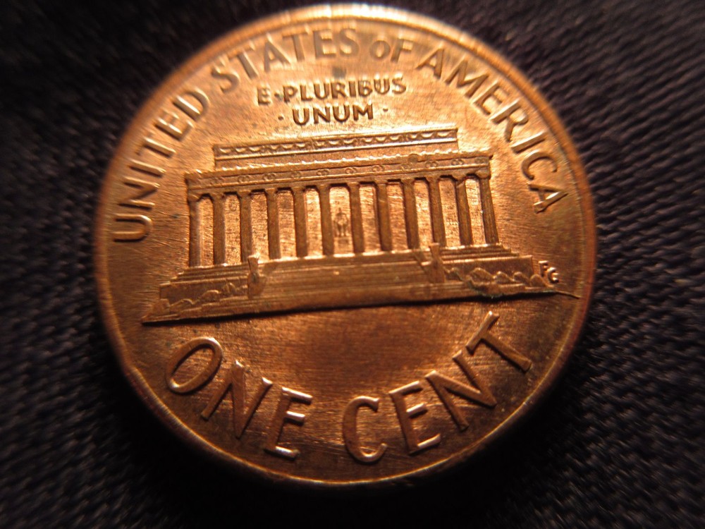 1989 P Lincoln Penny with Reverse Die Crack Error