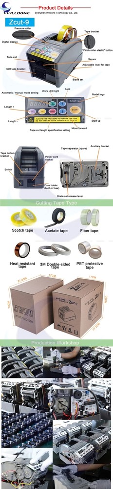 ZCUT-9 Adhesive Tape Cutting Machine Automatic Adhesive Paper Cutting Machine