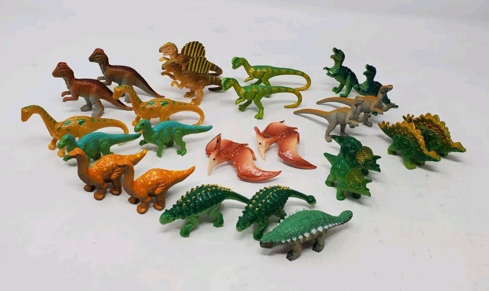Dinosaur Toy Figures Lot 2" -3" Plastic 25 pieces