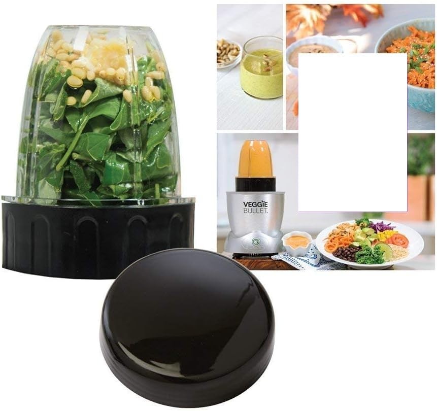 4-pc Replacement Blender Cup For Veggie Bullet Blade & Lid