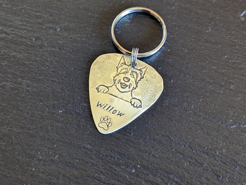Brass dog tag customized for you