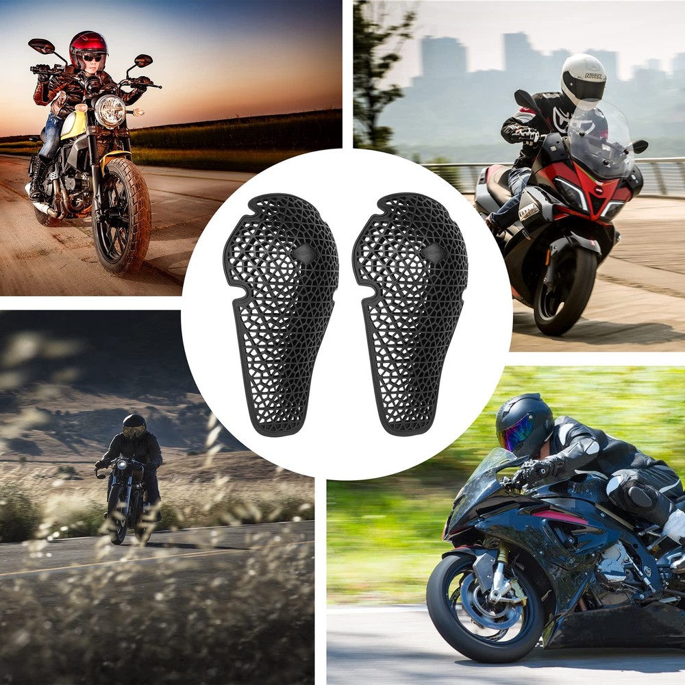 Motorcycle Knee Elbow Pads CE Armor Inserts Protective Gear Pair