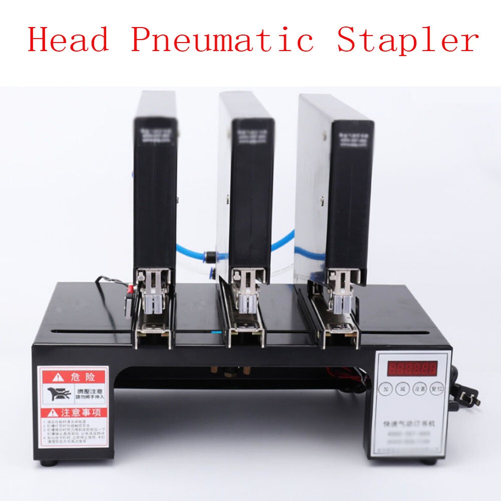 Three-head Pneumatic Stapler Bookbinding Machine Nailing Machine