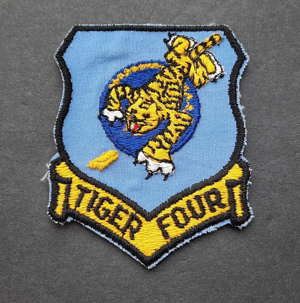 Original USAF Patch 4th Squadron Maxwell AFB Officer Training School Tiger Four