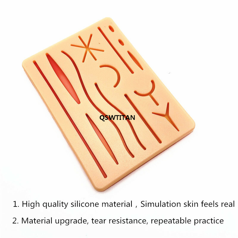 Y Traumatic Skin Suture Model silicone Wound suture pad Suturing Training Pad