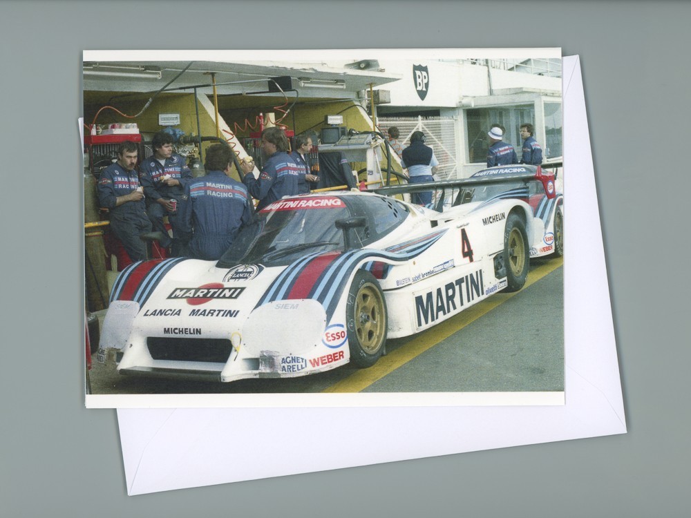 Lancia LC2 Greeting Card - Le Mans 1985