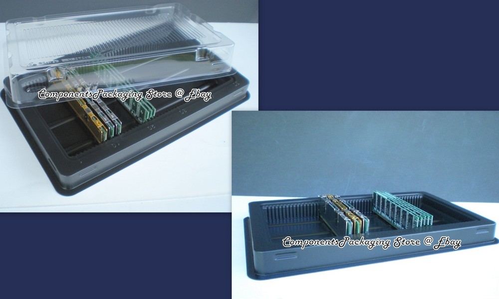 DDR5 Desktop Memory Tray Case for PC DIMM Modules Anti Static - 2 Fits 100 DIMMs