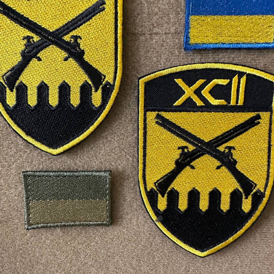 Ukrainian Unit Patch 92nd Separate Assault Brigade Badge Hook * 4 pcs