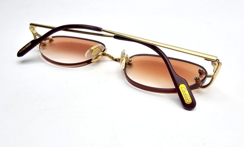 NEW! Authentic Cartier Black/Gold Temple Ends