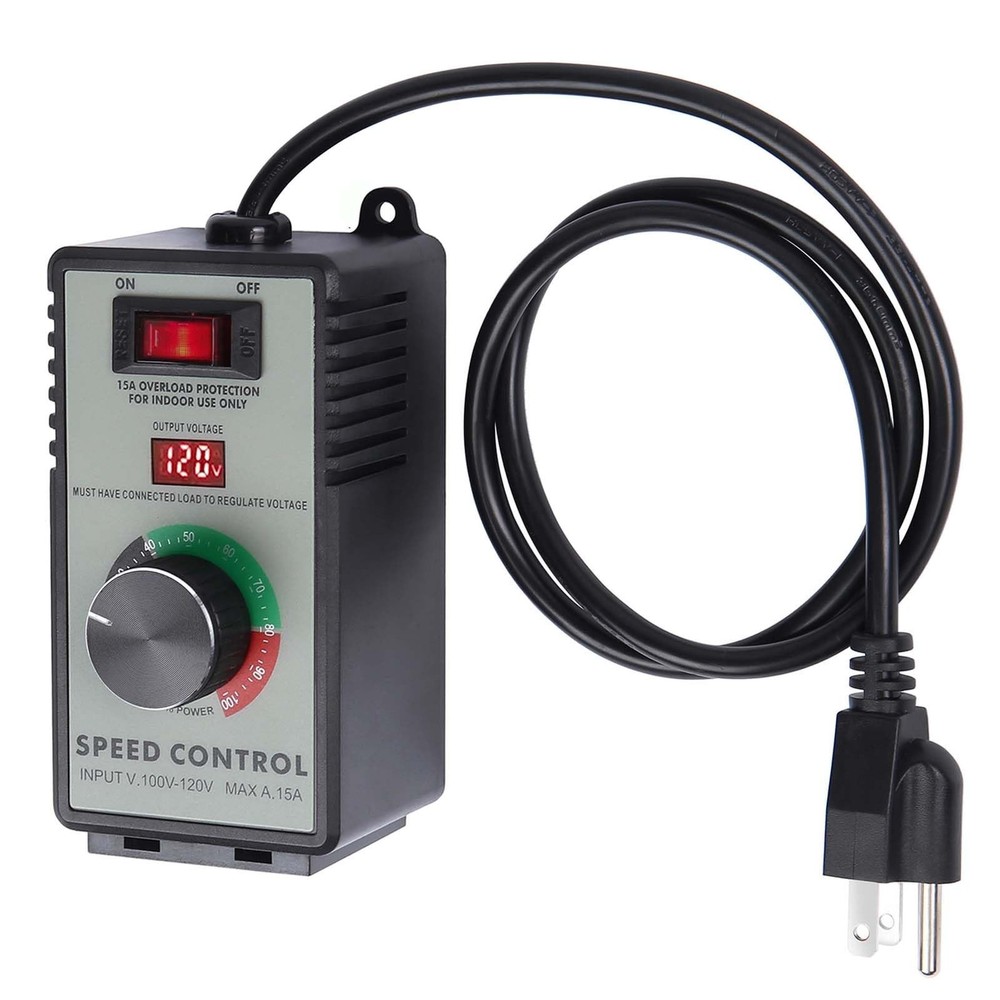 AC Motor Variable Speed Controller & Fan Controller with Rheostat, Variable V...