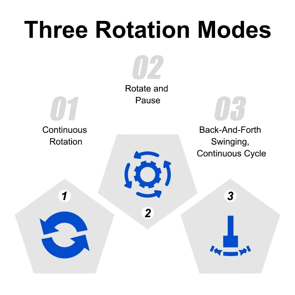 Rotating Display Stand with Type-C 360 Motorized Spinning Turntable Adjustable