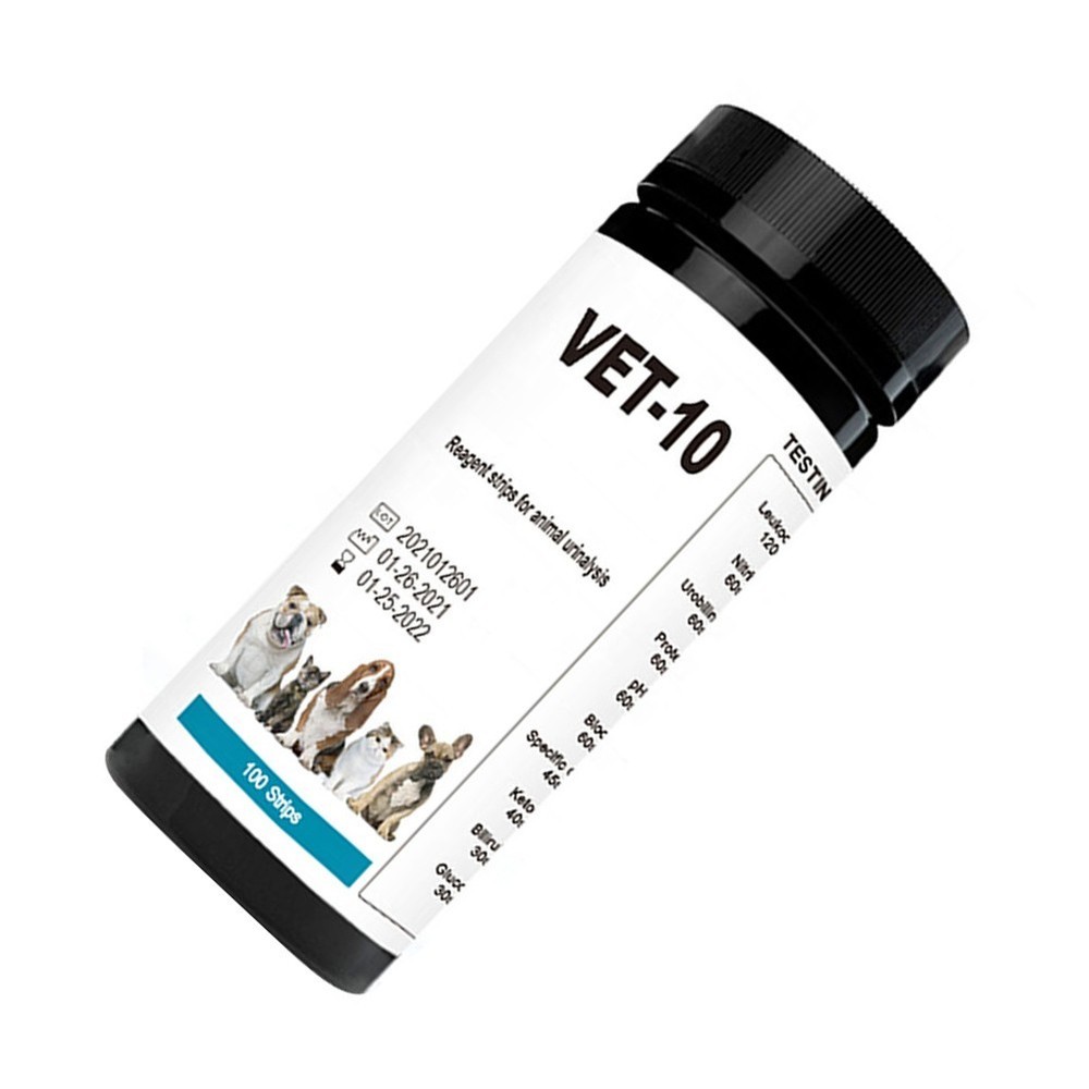 Dog Urine Test Strips 10 Parameters Non Invasive Home Testing Solution