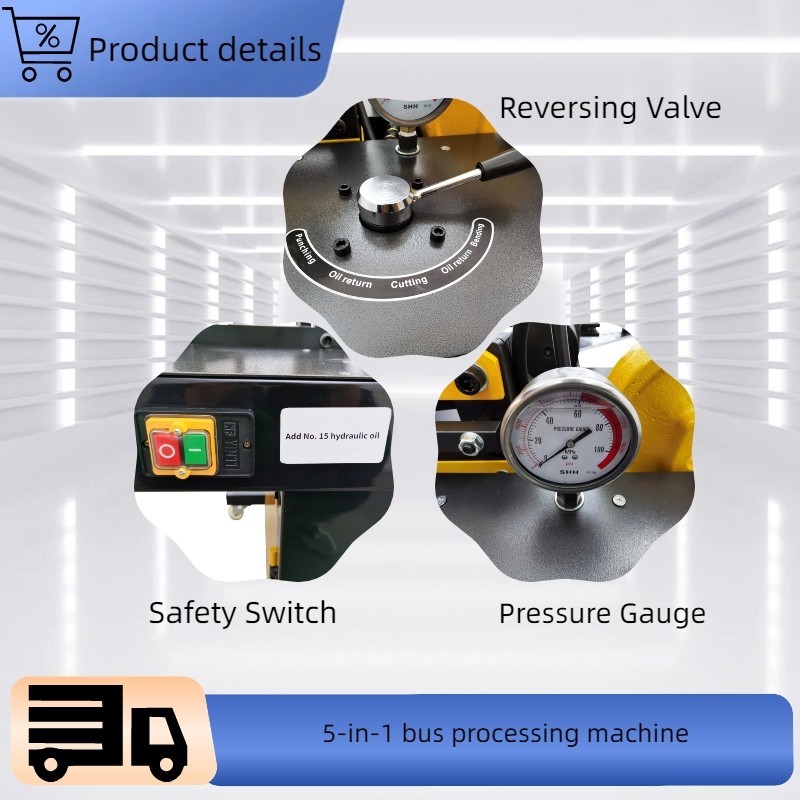 110V Multifunctional Busbar Processor Bus Processing Machine 750W 0°-90°