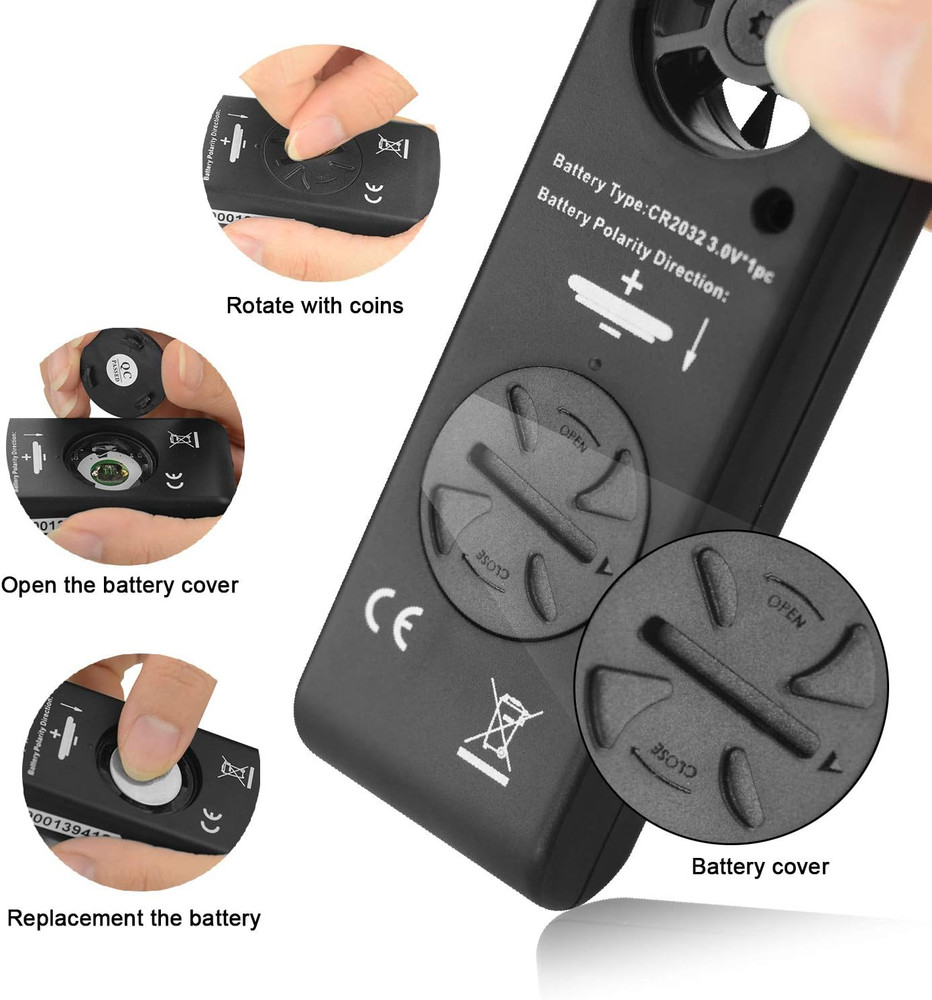 Anemometer Handheld Wind Speed Meter for Measuring Wind Speed Temperature and Ma