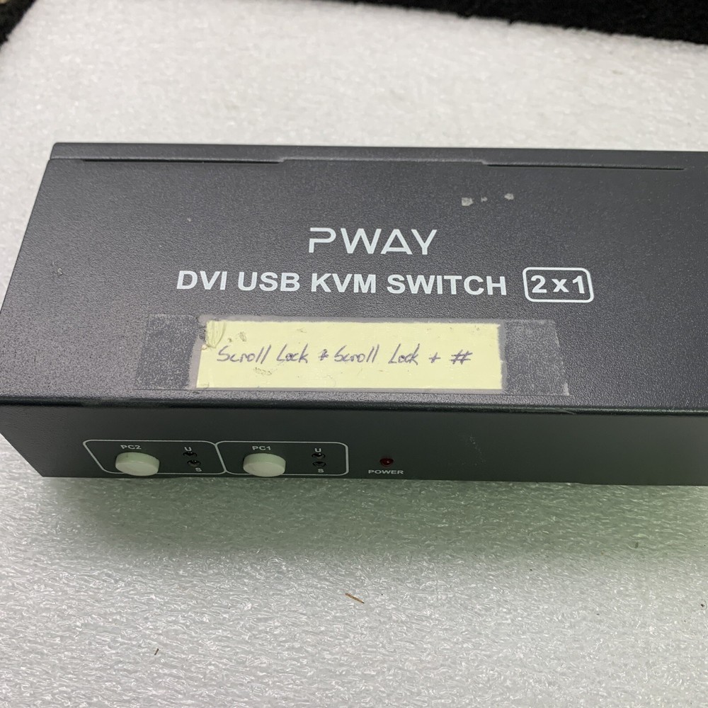 PWAY DVI USB KVM SWITCH 2X1 USB DVI SWITCH