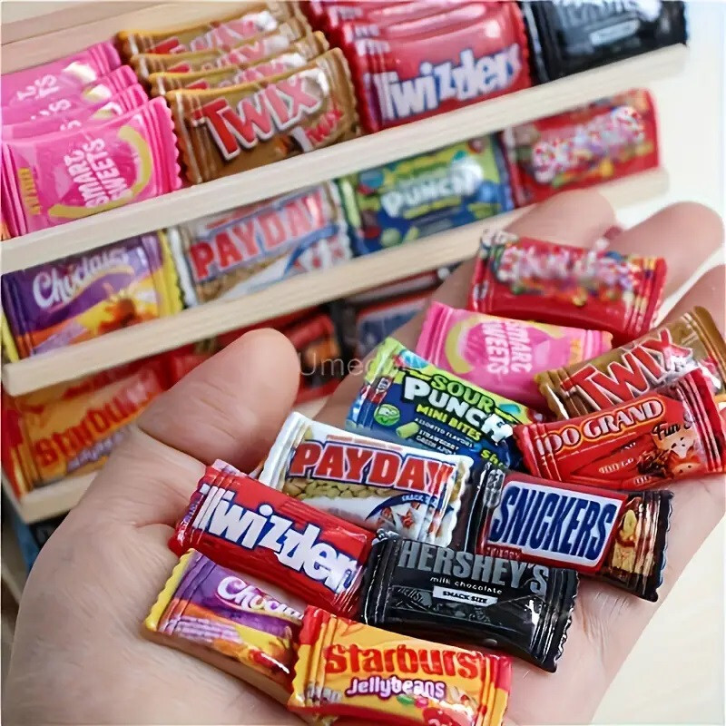 Dollhouse Candy Bars 1/12 Scale Real looking Random Pieces