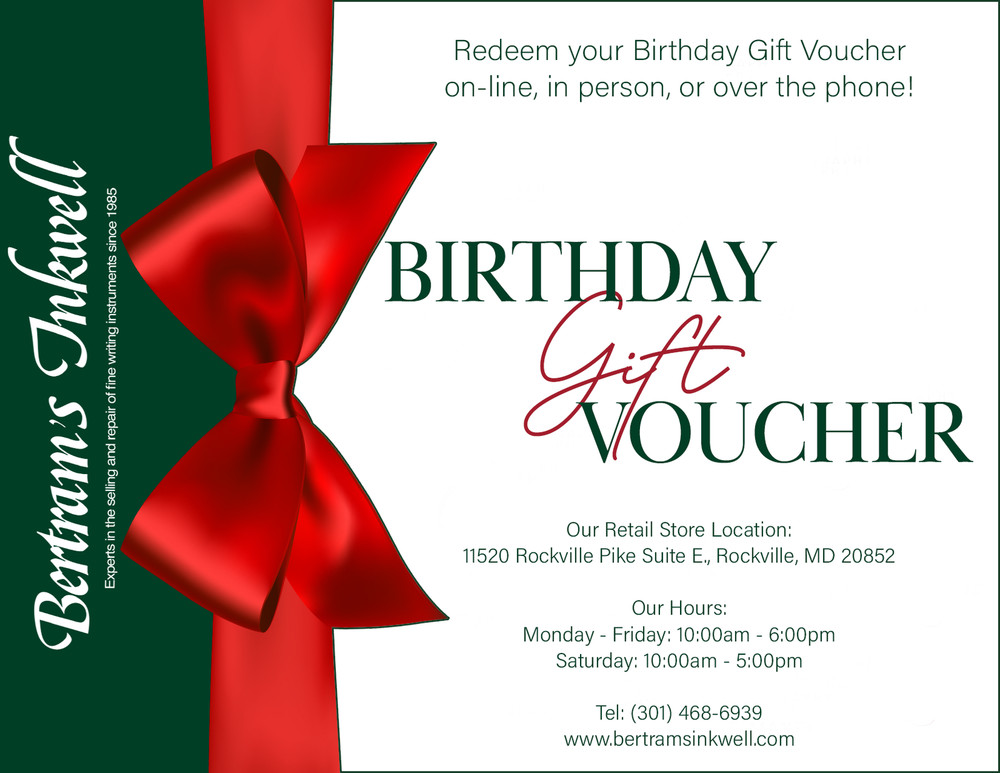 Bertram's Inkwell Gift Card - Birthday
