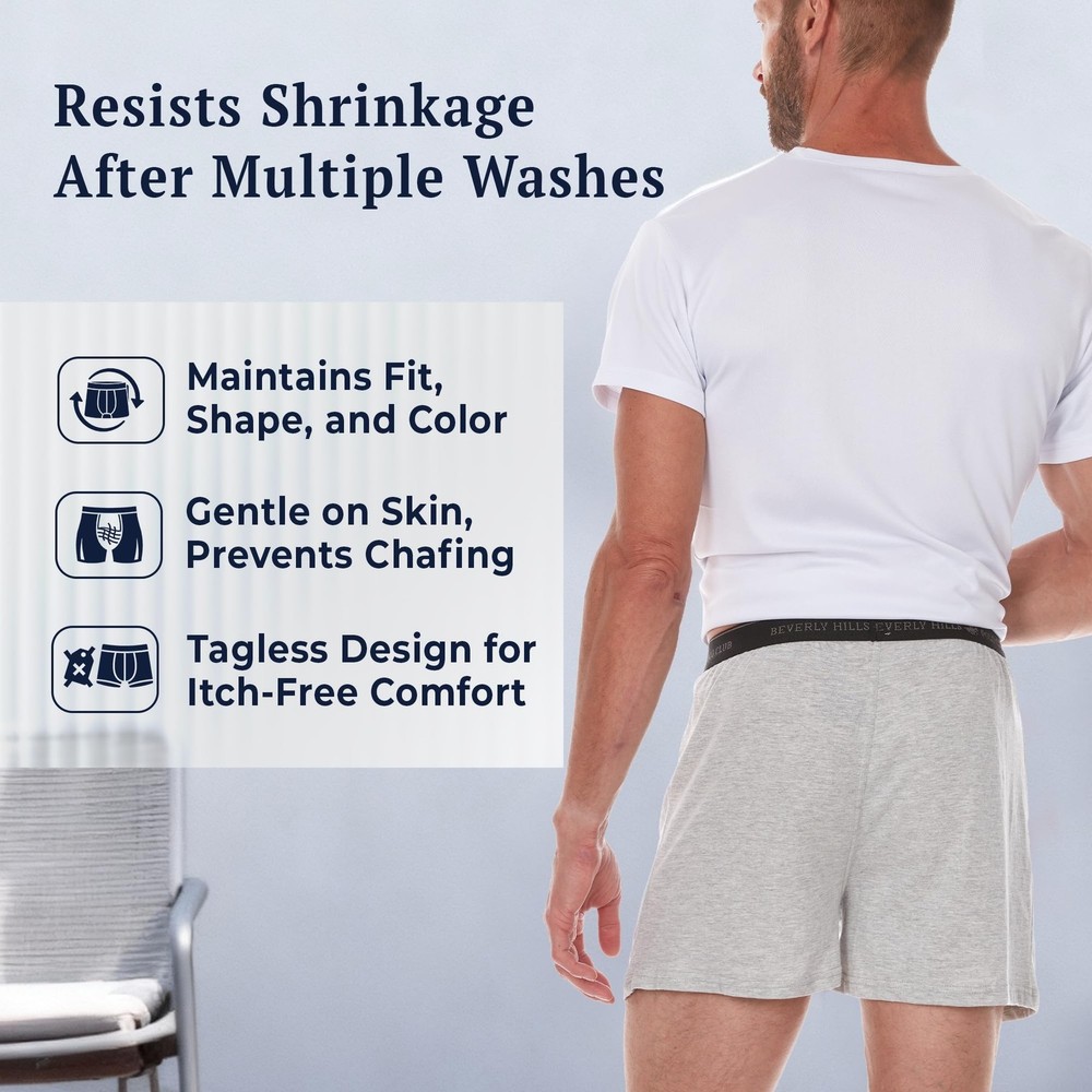 Men's 4 Pack Knit Boxer Shorts