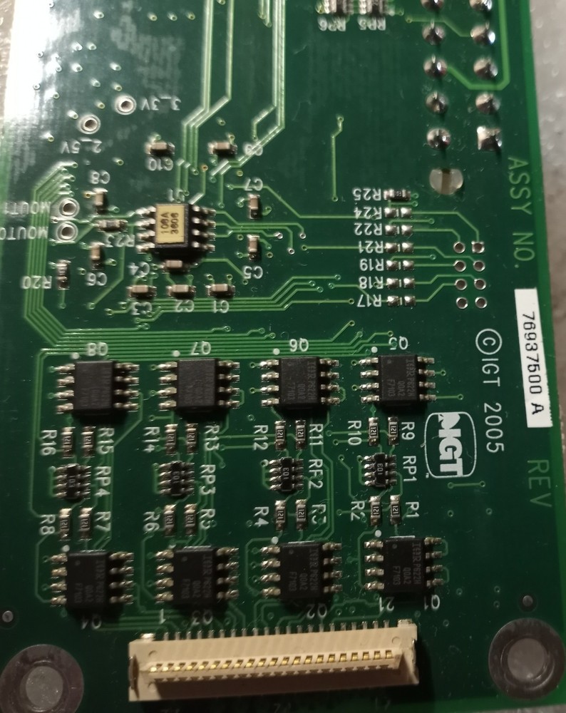 IGT S2000 7 SEGMENT DISPLAY BOARD
