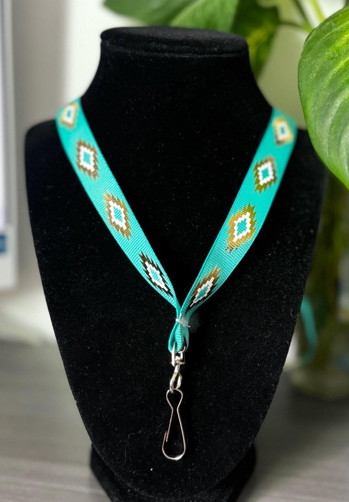 Native Pattern 18” Ribbon Lanyard