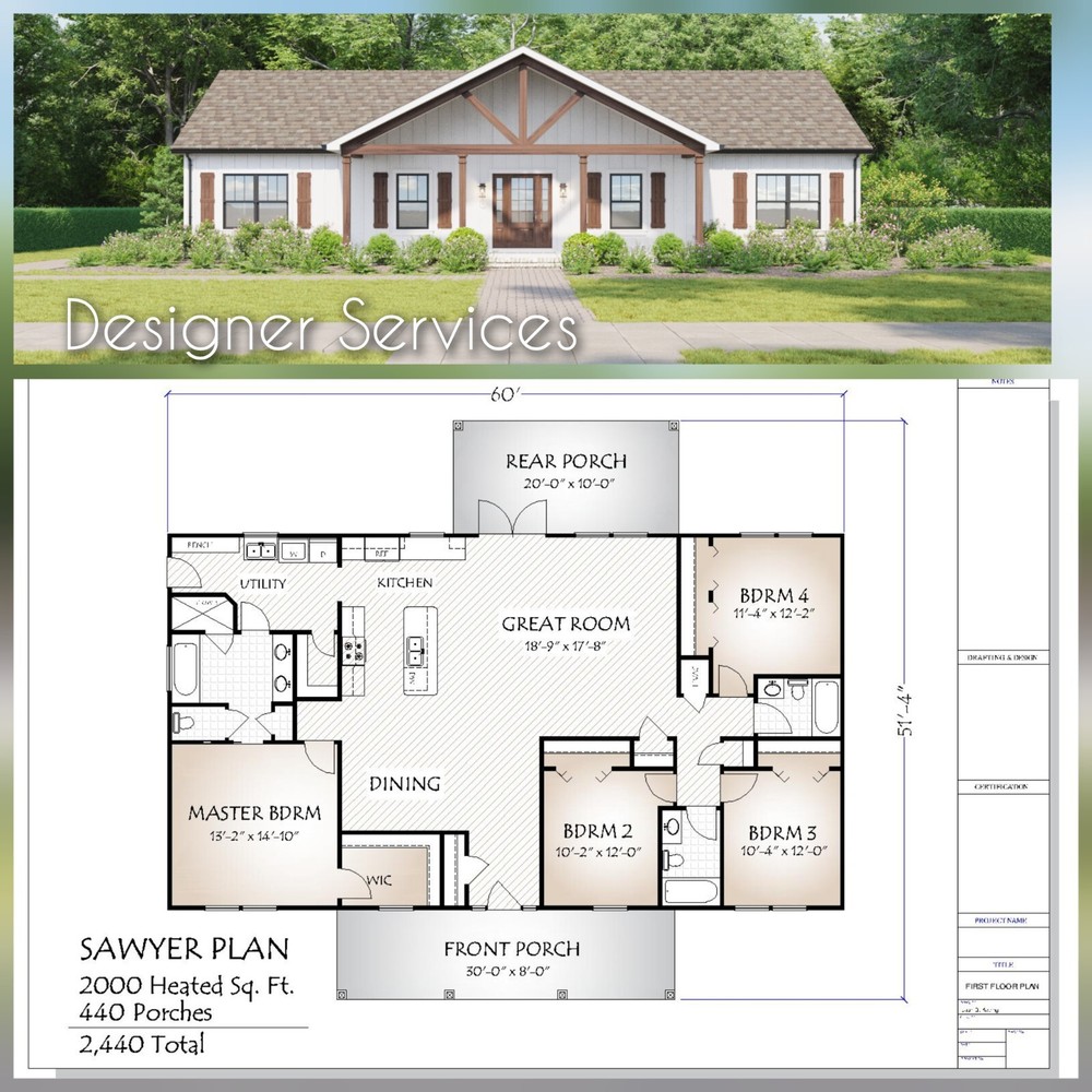 Sawyer House Plan 200 Heated Square Feet