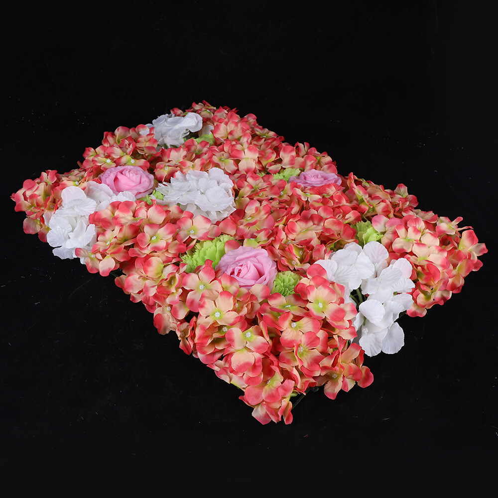 6pcs Artificial Flower Wall Panel Wedding Party Backdrop Plant Wall Decoration