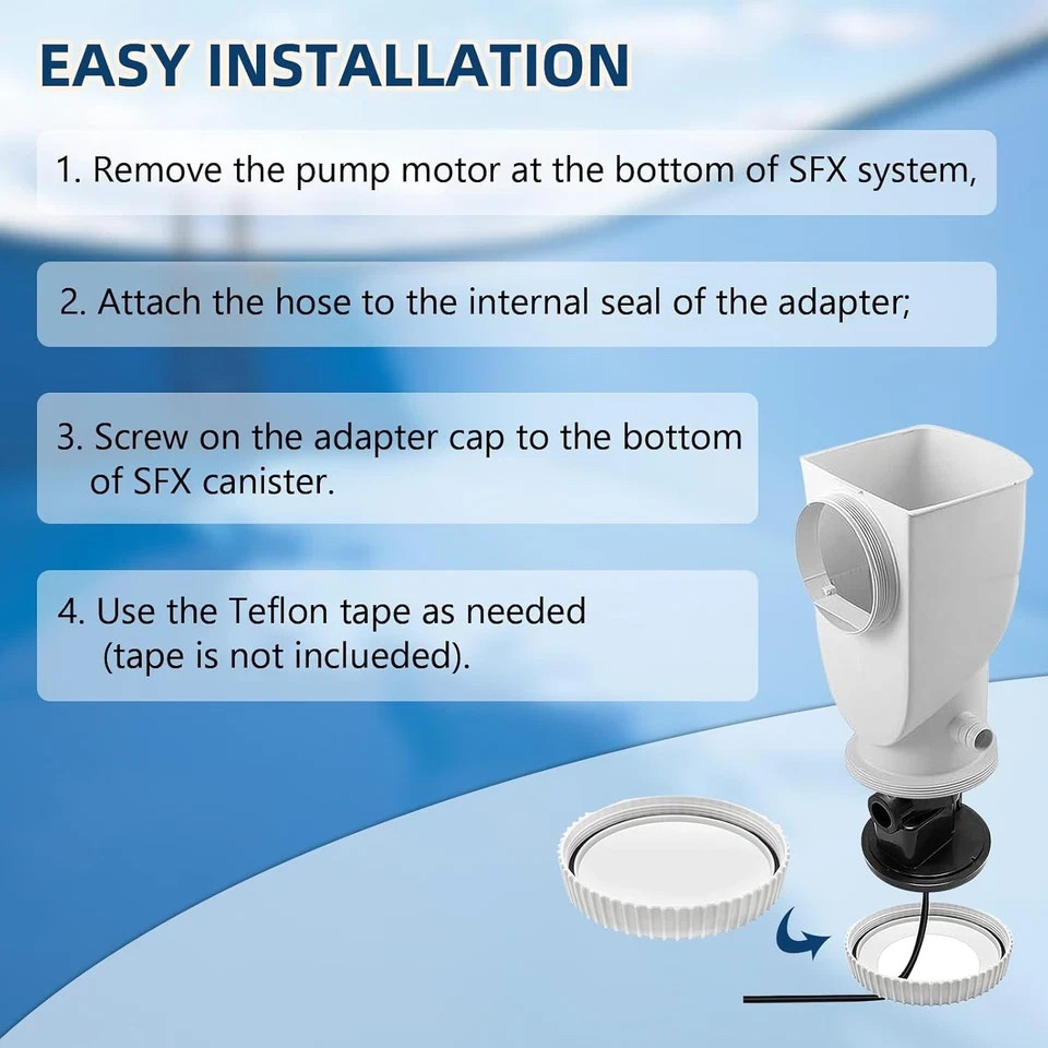 Conversion Kit Replacement for Summer Waves Skimmer Pumps SFX1000 SFX1500...