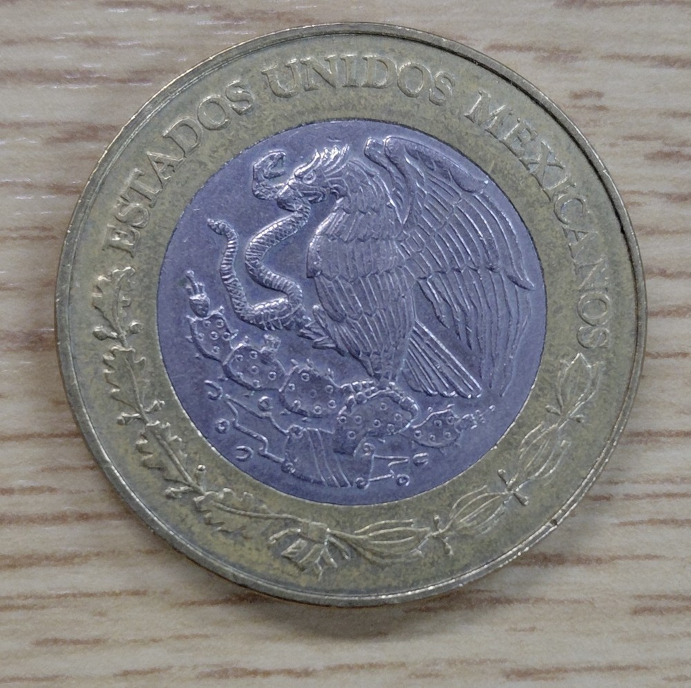 MEXICAN $20 BIMETALLIC COMMEMORATIVE COIN 2000